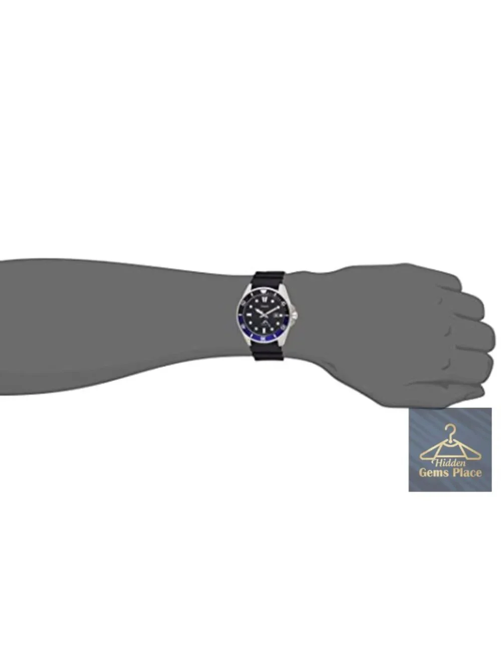 Unisex Diver Inspired Quartz Watch Stainless Steel Case Resin Band 44mm 200M WR